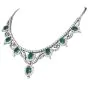 Ornate Emerald Diamond 18K Gold Fringe Necklace|Dover Jewelry|