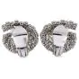 Platinum 7.00 carats Diamond Pearl Statement Clip Earrings|Dover Jewelry|