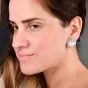 Platinum 7.00 carats Diamond Pearl Statement Clip Earrings|Dover Jewelry|