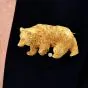 Vintage Diamond 18K Gold Bear Brooch pin|Dover Jewelry|