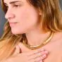 Cartier Vintage Tubogas 18K Yellow Gold Collar Necklace|Dover Jewelry|