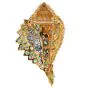 Tiffany & Co. Diamond Emerald 18K Gold Sea Conch Shell Brooch|Dover Jewelry|