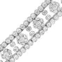 Van Cleef & Arpels Snowflake 21.5 carats Diamond Platinum Bracelet|Dover Jewelry|