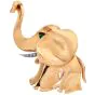 Vintage Mauboussin Happy Elephant Diamond Emerald Gold Pin|Dover Jewelry|