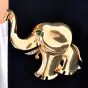 Vintage Mauboussin Happy Elephant Diamond Emerald Gold Pin|Dover Jewelry|