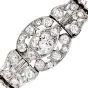 Antique Old European Diamond Platinum Filigree Line Bracelet|Dover Jewelry|
