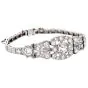 Antique Old European Diamond Platinum Filigree Line Bracelet|Dover Jewelry|