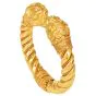 Vintage  Lion’s Head 22K Yellow Gold Cuff Bangle Bracelet