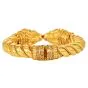 Vintage  Lion’s Head 22K Yellow Gold Cuff Bangle Bracelet