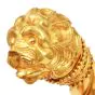 Vintage  Lion’s Head 22K Yellow Gold Cuff Bangle Bracelet