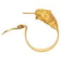 Vintage Greek  21K Gold Lion Head Hoops|Dover Jewelry|