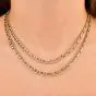 Buccellati Curb Chain 18K Two Tone Gold Long Necklace|Dover Jewelry|