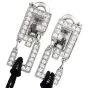 Cartier Le Baiser Du Dragon Diamond 18K Gold Drop Earrings