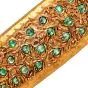 Vintage Buccellati Emerald & Diamond Macri Bangle Bracelet