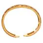 Vintage Buccellati Emerald & Diamond Macri Bangle Bracelet