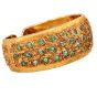 Vintage Buccellati Emerald & Diamond Macri Bangle Bracelet