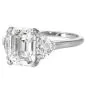 Cartier GIA 4.77cts Emerald Cut Diamond Platinum Engagement Ring|Dover Jewelry|