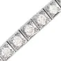 Vintage 4.75 carats Diamond Platinum Square Line Bracelet|Dover Jewelry|