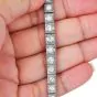 Vintage 4.75 carats Diamond Platinum Square Line Bracelet|Dover Jewelry|