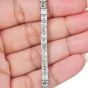14.00 carats Asscher Cut Diamond Platinum Tennis Bracelet|Dover Jewelry|