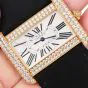 Cartier Tank Divan 2602 18K Yellow Gold Diamond-Set Watch|Dover Jewelry|