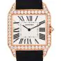 Cartier Santos Dumont 2650 18K Pink Gold Diamond-Set Watch|Dover Jewelry|