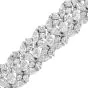 Luxurious 24.50carat Diamond Platinum Wrap Bracelet|Dover Jewelry|