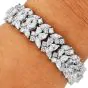 Luxurious 24.55carat Diamond Platinum Wrap Bracelet|Dover Jewelry|