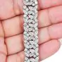 Diamond 24.50 carat Platinum Wide Wrap Bracelet 