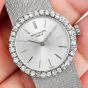 Patek Philippe Vintage 1980s Diamond Dial 18K White Gold Ladies Watch 