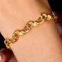 Vintage Mermaid 18K Yellow Gold Link Bracelet|Dover Jewelry|