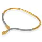 Estate Lion Head Diamond Ruby 18K Two-Tone Gold Choker Necklace