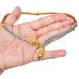 Estate Lion Head Diamond Ruby 18K Two-Tone Gold Choker Necklace