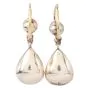 Vintage Rose Cut 7.80 Carats Diamond Gold Dangle Drop Earrings 