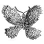  Butterfly 5.00 carats Diamond 18K Gold Brooch Pin