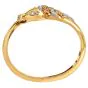 Estate 18K Gold Diamond Horse Bangle Bracelet