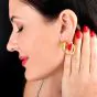 Vintage Zolotas 18K Yellow Gold Greek Ram Head Clip-On Earrings