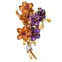  Boucheron Vintage Diamond Multi Gemstone 18K Gold Bouquet Brooch