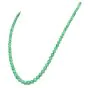 Natural Jadeite Jade Beads Necklace with 18K Multi-Gemstone Clasp