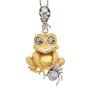 Whimsical Diamond Ruby 18K Gold Frog & Spider Pendant 