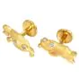 Estate 18K Gold Diamond Frog Cufflinks