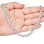 Floral Diamond 4.50cts Tennis Necklace 18K White Gold|Dover Jewelry|