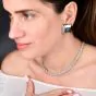 Floral Diamond 4.50cts Tennis Necklace 18K White Gold|Dover Jewelry|