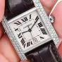 Cartier Tank Française 2366 33mm 18K Diamond Watch Box Papers