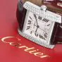 Cartier Tank Française 2366 33mm 18K Diamond Watch Box Papers