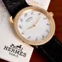 Hermes Arceau Diamond Yellow Gold  38mm Watch Ref AR5.786|Dover Jewelry|