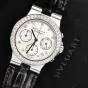 Bvlgari Diagono 35mm Chronograph 18K Diamond Watch Ref CHW 35 G