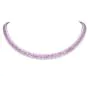 Mystery-Set Pink Sapphire & Diamond 58.60cts 18K Gold Necklace|Dover Jewelry|