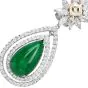 Statement Emerald 17.22cts Diamond 18K Gold Drop Earrings|Dover Jewelry|