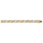 Estate  25.60cts Citrine Topaz Diamond 18K Gold Statement Bracelet